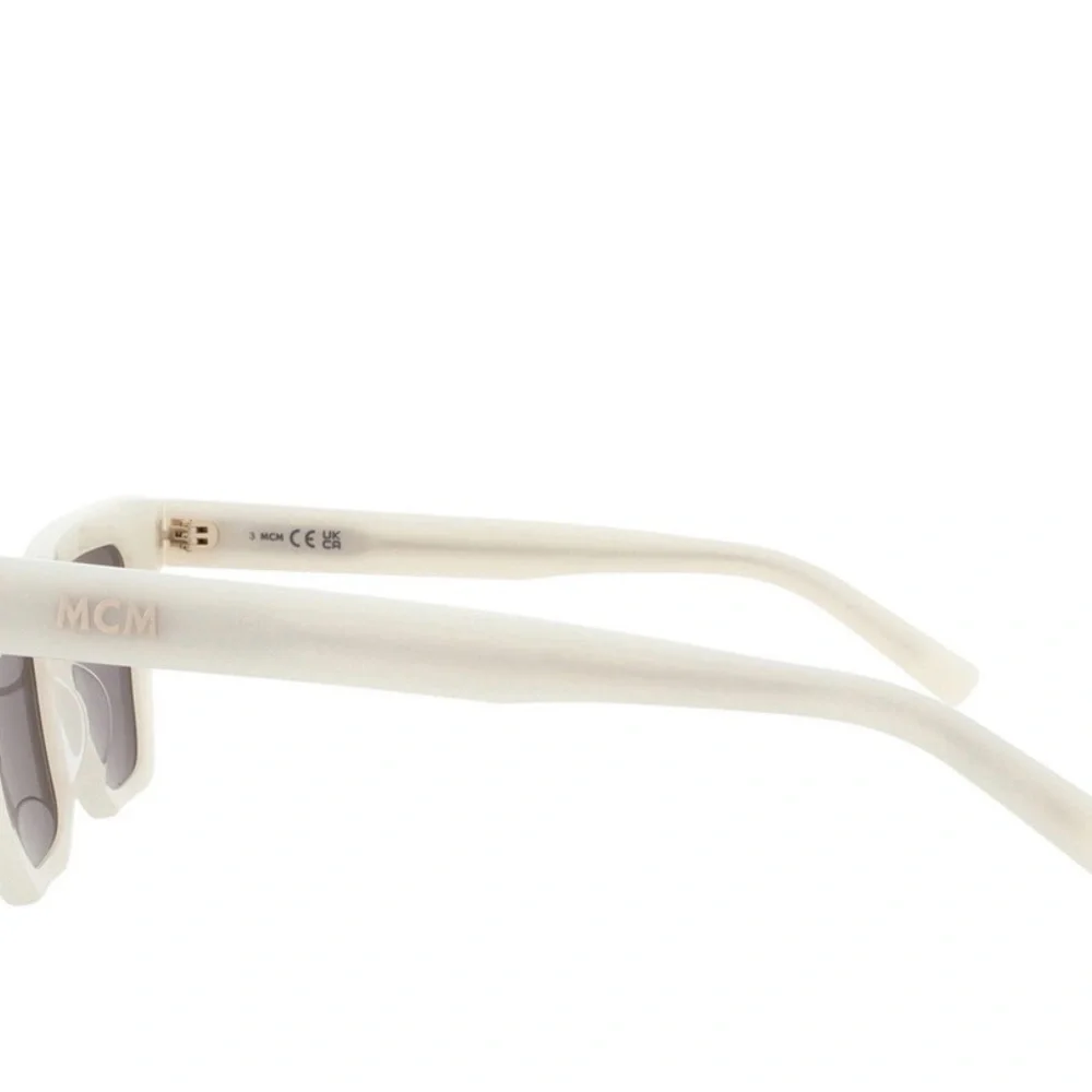 🤍 MCM Shiny White Butterfly Sunglasses – NWT includes crossbody bag